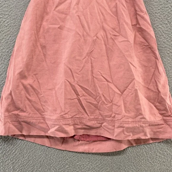 Anthropologie Dress Womens 6 Open Back Utility Pink Mini Tie Back Cap Sleeve - Picture 3 of 16